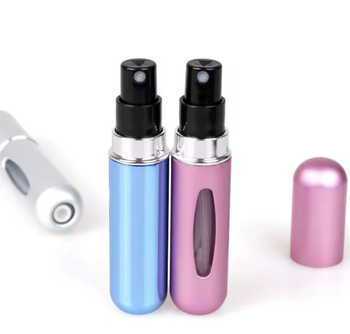 Mini botella de Perfume recargable, botella cosmética portátil