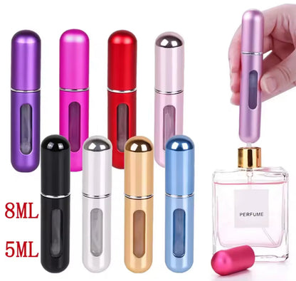 Mini botella de Perfume recargable, botella cosmética portátil