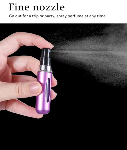 Mini botella de Perfume recargable, botella cosmética portátil